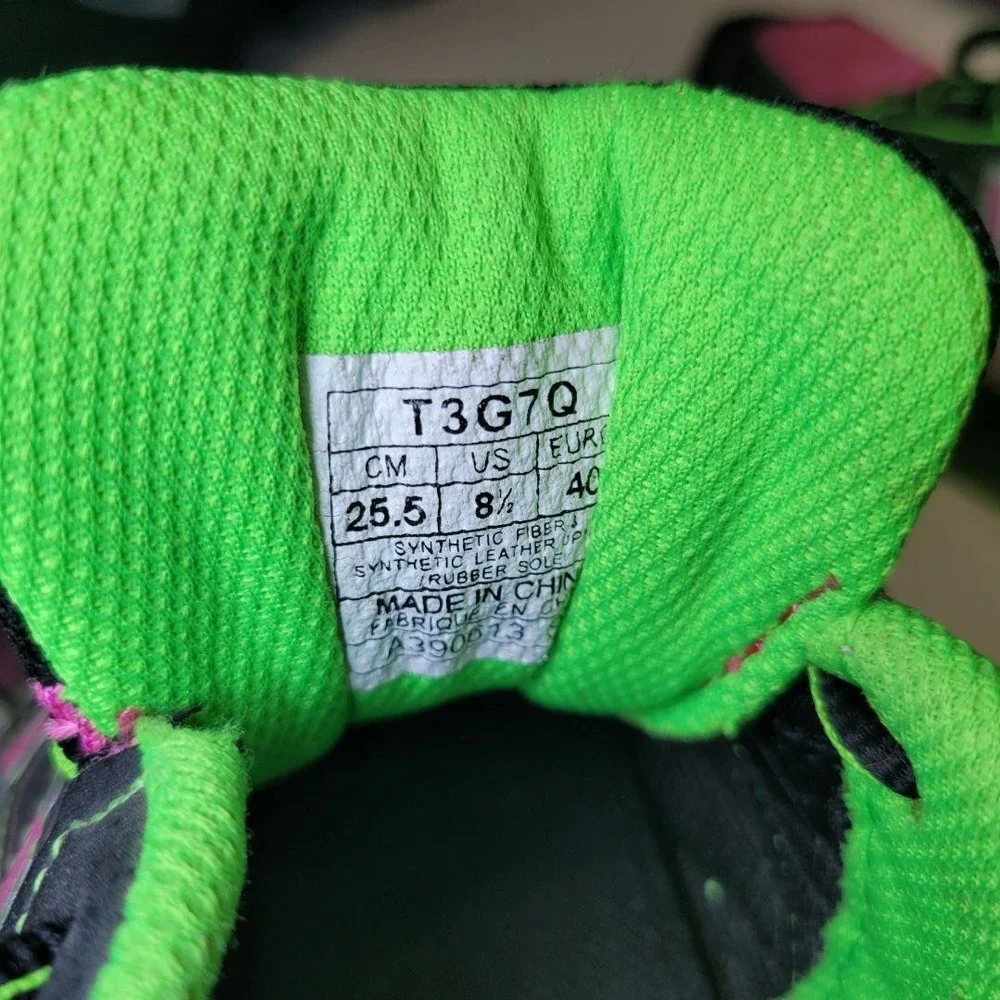 Asics Shoes Basic Walking Athletic‎ Pink Green Gel-Scram 2 Womens US Size 8.5 - Picture 5 of 8